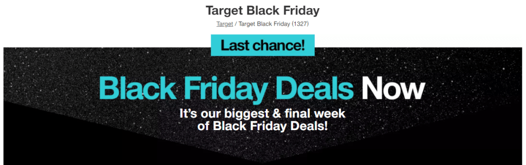 target black friday deals