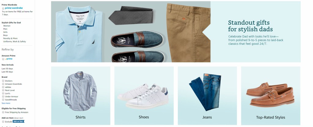 Regalos para el Día del Padre en Amazon - Ropa y accesorios
