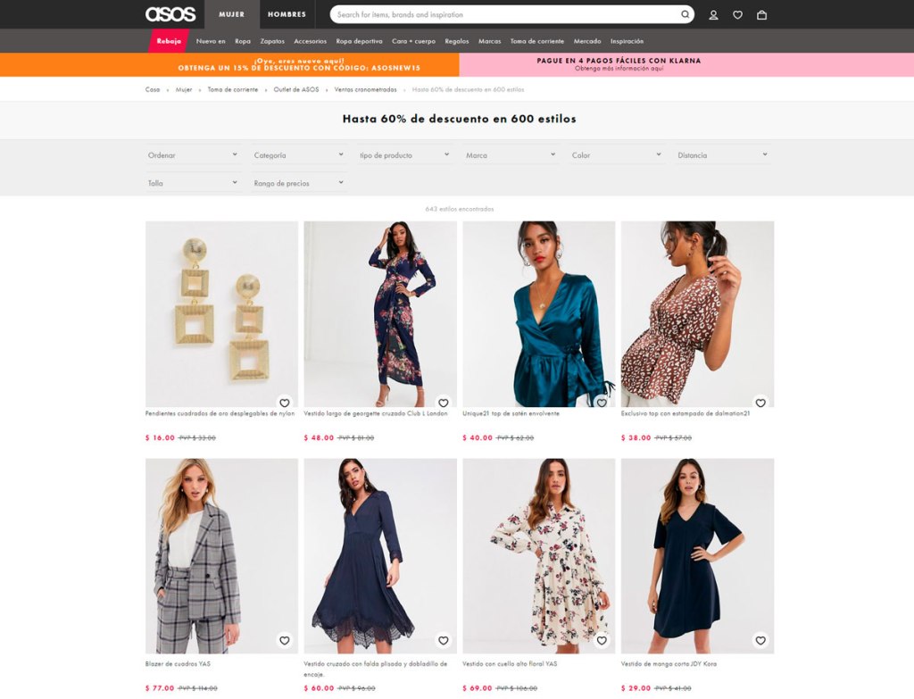 Asos en ofertas pre Black Friday