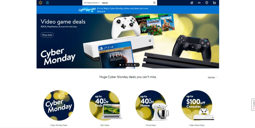 Cyber Monday 2019  en Walmart