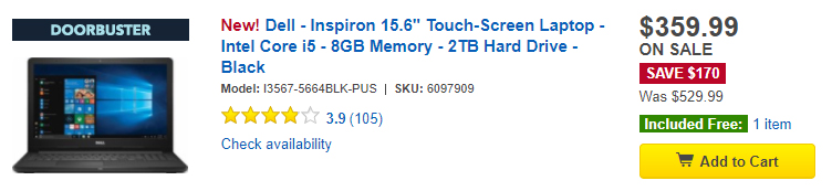 Ofertas en computadores para Black Friday