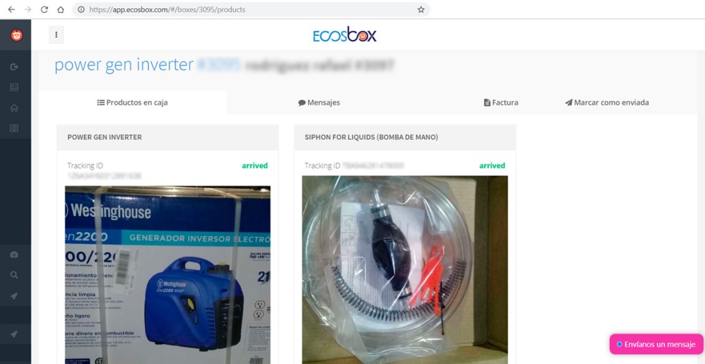 Cuánto cuesta enviar un generador portátil