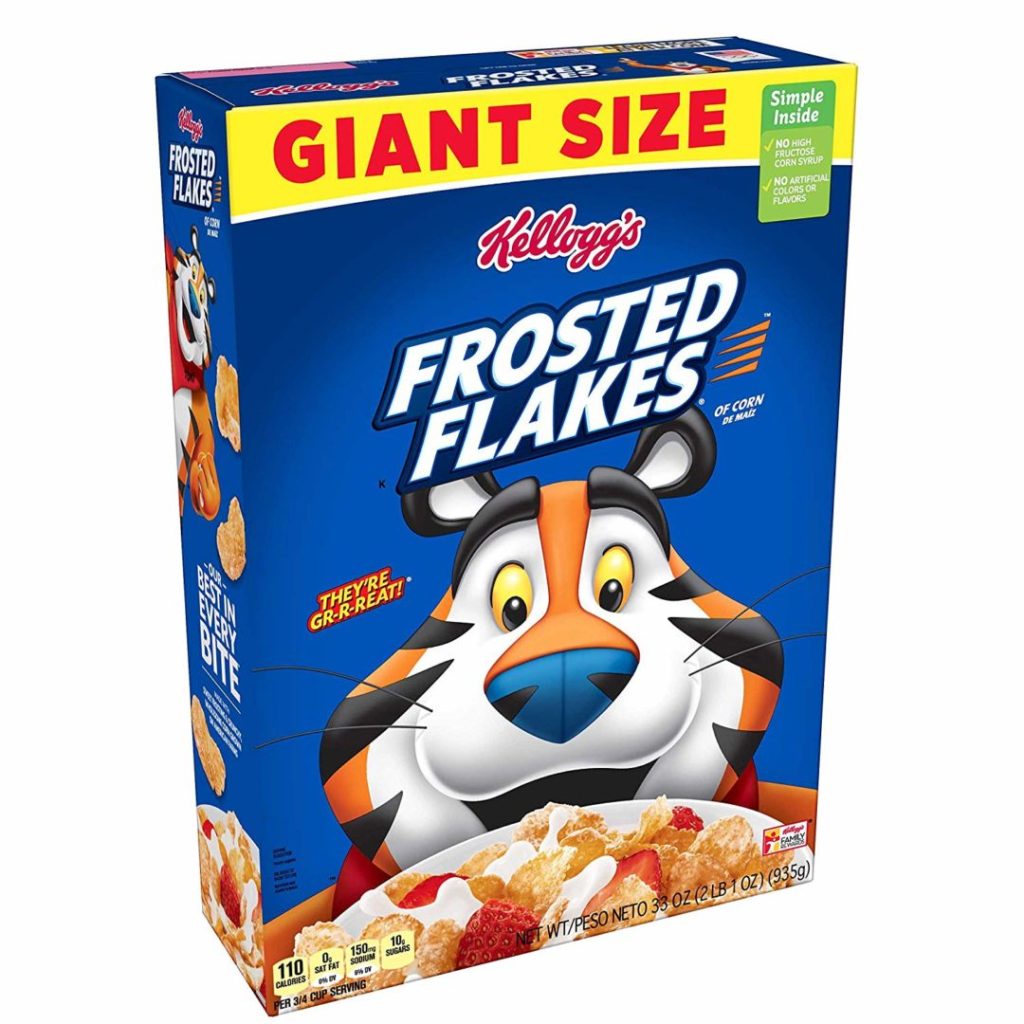 Frosted Flakes / Zucaritas de Kellogg’s, tamaño gigante, caja de 33 oz 