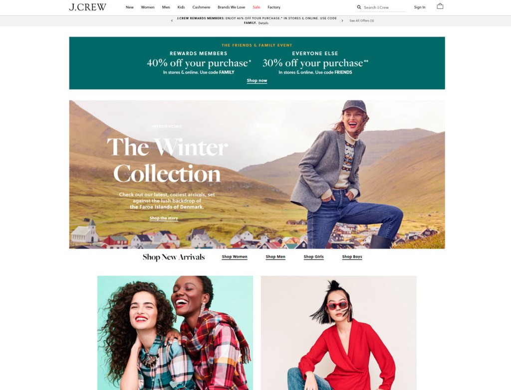 J. Crew en ofertas pre Black Friday