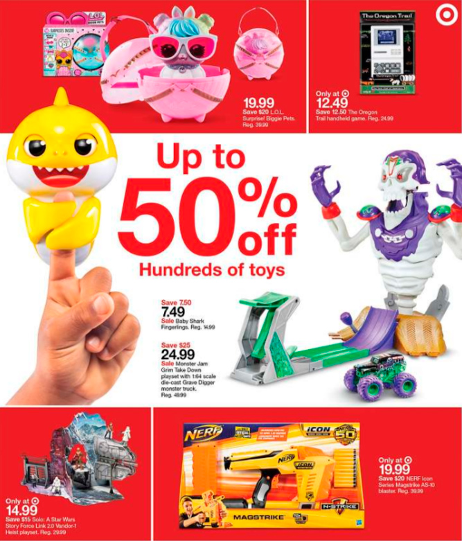 Juguetes hasta un 50% de descuento