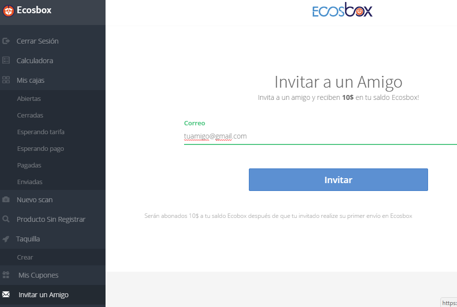 Invitar a un amigo