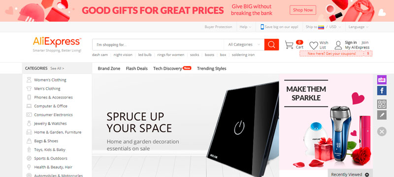 aliexpress - tiendas chinas