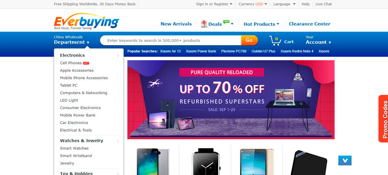 everbuying - Tiendas chinas