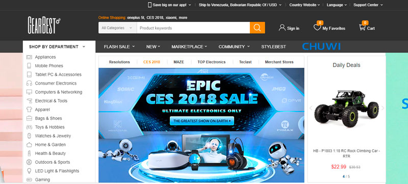gearbest - Tiendas chinas