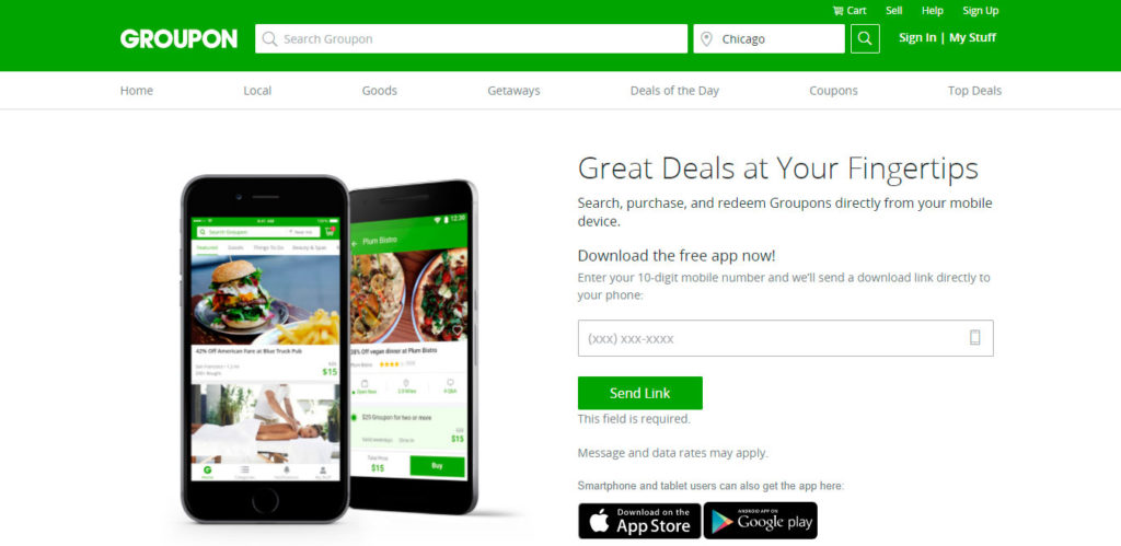 groupon - Apps para obtener descuentos 