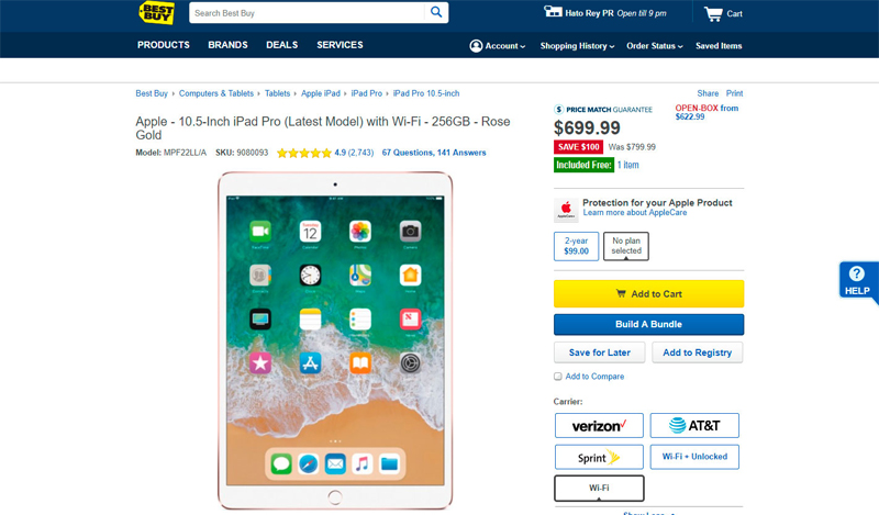 Al igual que otras tiendas en línea, Best Buy también trae su selección y ofertas en regalos para mamá. Con la diferencia de que, en esta ocasión, Best Buy se ha enfocado más en los regalos tecnológicos. Puedes hacer todas tus compras y enviarlas por vía aérea para que te lleguen a tiempo. Además, mientras más envíos haces con Ecosbox más cerca estarás de pertenecer a nuestro programa Ecosbox Loyalty y obtener el 25% de descuento para el pago de tus envíos. Entre la oferta de los regalos para Mamá en Best Buy aparece este iPad con el que seguro quedarás de maravilla. Apple - 10.5-Inch iPad Pro (Latest Model) with Wi-Fi - 256GB - Rose Gold Según su descripción este producto mide 9.80 x 6.80 x 0.24 pulgadas y pesa 1.01 libras. El precio del envío aéreo normal se estima en $20. Si es la primera vez que envías con Ecosbox tienes un cupón del 20% de descuento para ese envío y si eres miembro de Ecosbox Loyalty podrías usar el cupón de 25% de descuento para pagar tu envío. ENVÍO AÉREO CON DESCUENTO DEL 20% si es tu primer envío ENVÍO AÉREO CON DESCUENTO ECOSBOX LOYALTY 25% Tiempo estimado de entrega: 3 a 5 días Tiempo estimado de entrega: 3 a 5 días $20 tarifa envío aéreo menos descuento del 20% $20 tarifa envío aéreo menos descuento del 25% TOTAL ENVÍO = $16** TOTAL ENVÍO = $15** • *No incluye la tarifa que pueda cobrar el vendedor por el envío a nuestro almacén. • ** No incluye impuestos que puedan tener que cancelarse en aduana venezolana. Obtén el cupón del 20% de descuento Para obtener el cupón del 20% de descuento solo tienes que registrar una cuenta con nosotros y recibirás en tu correo el cupón que podrás aplicar para pagar tu primer envío. Es válido para todos nuestros nuevos clientes. Cupón del 25% de descuento Para agradecer a todos los clientes que han mostrado su preferencia por nosotros, creamos Ecosbox Loyalty. Este es un programa de fidelidad que te premia por usar nuestros servicios de envío. Te obsequiamos un cupón de 25% de descuento que puedes usar 12 veces hasta el 31 de diciembre del año en curso. Es muy sencillo participar. Solo con usar los servicios de envío de Ecosbox accedes a entrar en Ecosbox Loyalty. Al haber cumplido 5 envíos con nosotros, recibes un cupón en tu correo que podrás empezar a usar para tus siguientes envíos. Lee más sobre las condiciones. Puedes enviar lo que quieras, cuando quieras y como quieras. Consigue en nuestro blog varios ejemplos de envíos usando Ecosbox Loyalty, como por ejemplo, pañales, beauty boxes, leche, celulares, televisores y más. Si no tienes tu cuenta con Ecosbox, abre la tuya aquí. Asimismo puedes consultar nuestra sección de “Preguntas frecuentes” o contactarnos por nuestro chat.