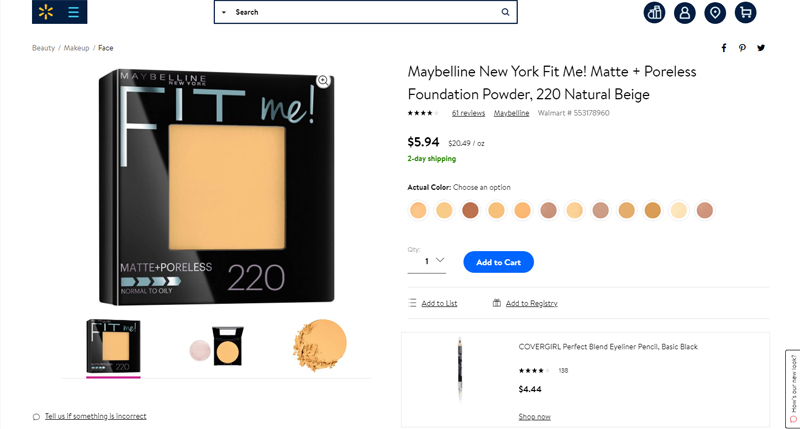 Maybelline New York Fit Me