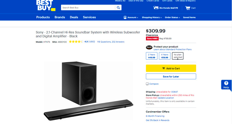 Ofertas de outlet de Best Buy