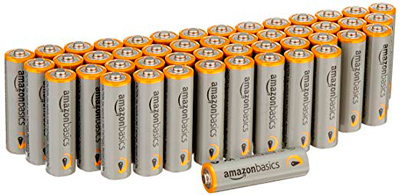 Baterías alcalinas AA de AmazonBasics, Paquete de 48
