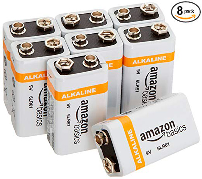 Baterías alcalinas AmazonBasics de 9 voltios