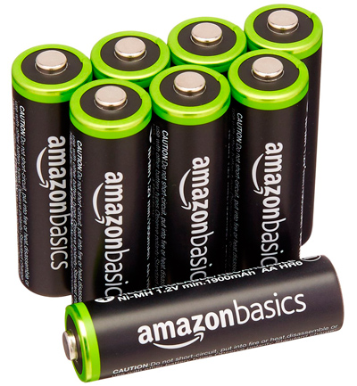 AmazonBasics Baterías recargables precargadas de Ni-Mh