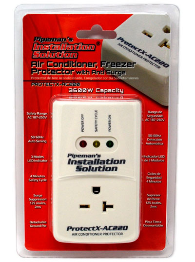AC 220 V Surge brownout Protector de voltaje de 3600 Vatios para aire acondicionado