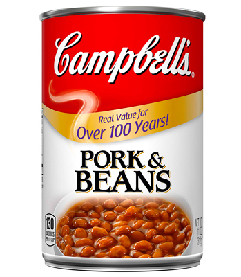 Campbell's Canned Beans, Pork & Beans, 11 oz. Can (24 und)