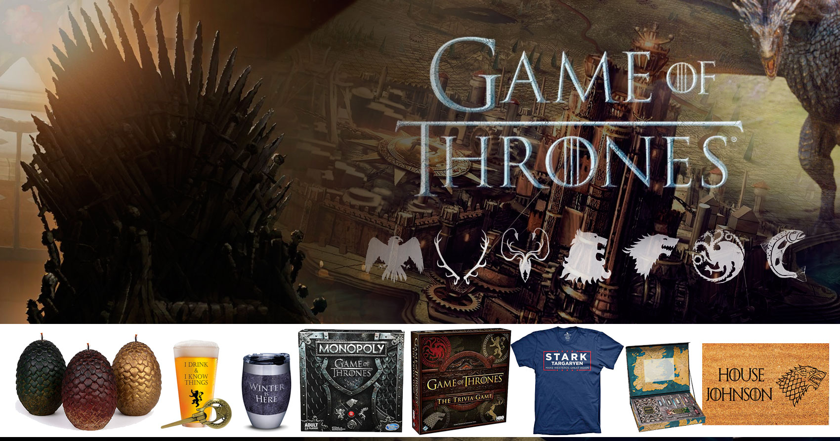 Monopoly Game of Thrones - Juego de mesa para adultos - Monopoly