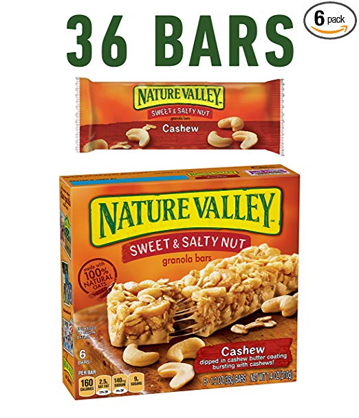 Barras de granola de Nature Valley, 6 barras