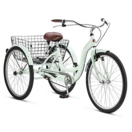 Schwinn Triciclo para adultos, con cesta de alambre de metal