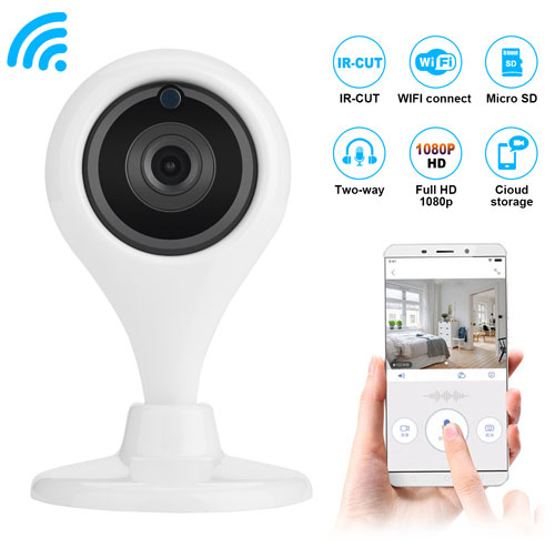 AGPtek Wireless WiFi IP CCTV Cámara Seguridad interior Pan Tilt Night Vision Cam HD