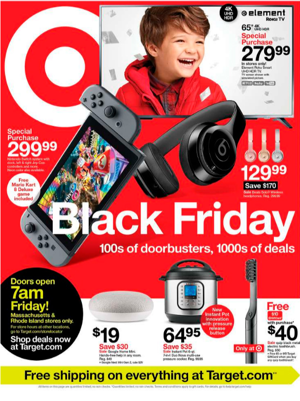 Catálogo de Black Friday en Target