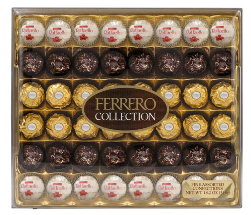 Regalos para San Valentín - Ferrero Rocher Fine Hazelnut Milk Chocolate and Coconut Confections 